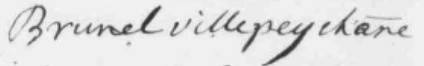 Signature Etienne Brunel de Villepey