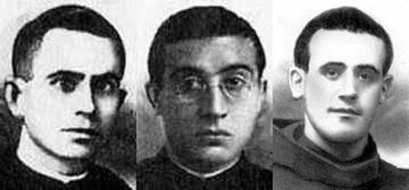 Les bienheureux Joseph Canet Girer, Henri Morant Pellicer et Alfred Pellicer Muñoz martyrs de la guerre civile d'Espagne Bienheureux martyrs dEspagne